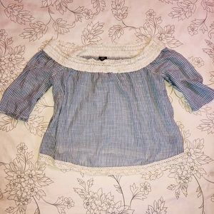 aerie off the shoulder tee